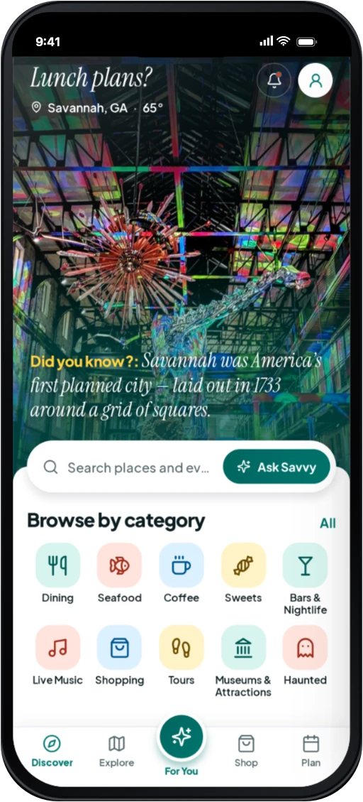 Discover with categories