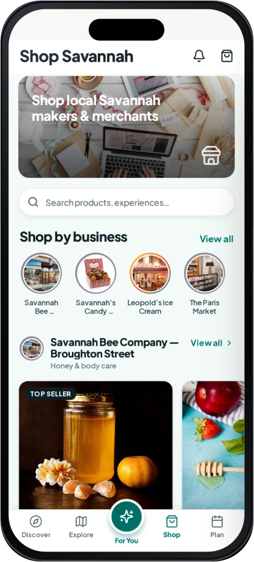 Shop Savannah, shop by business: Spanish Moss Coffee Bar, an illustrative merchant